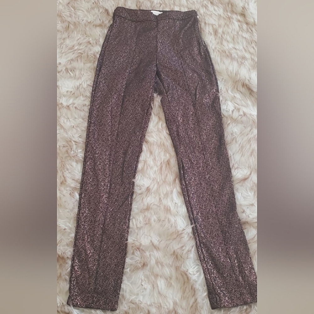 H&M Rose Gold Glitters High Waist Pant 🌴